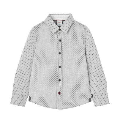 Boboli Camicia oxford manica lunga per ragazzo 737209 9174 grigio