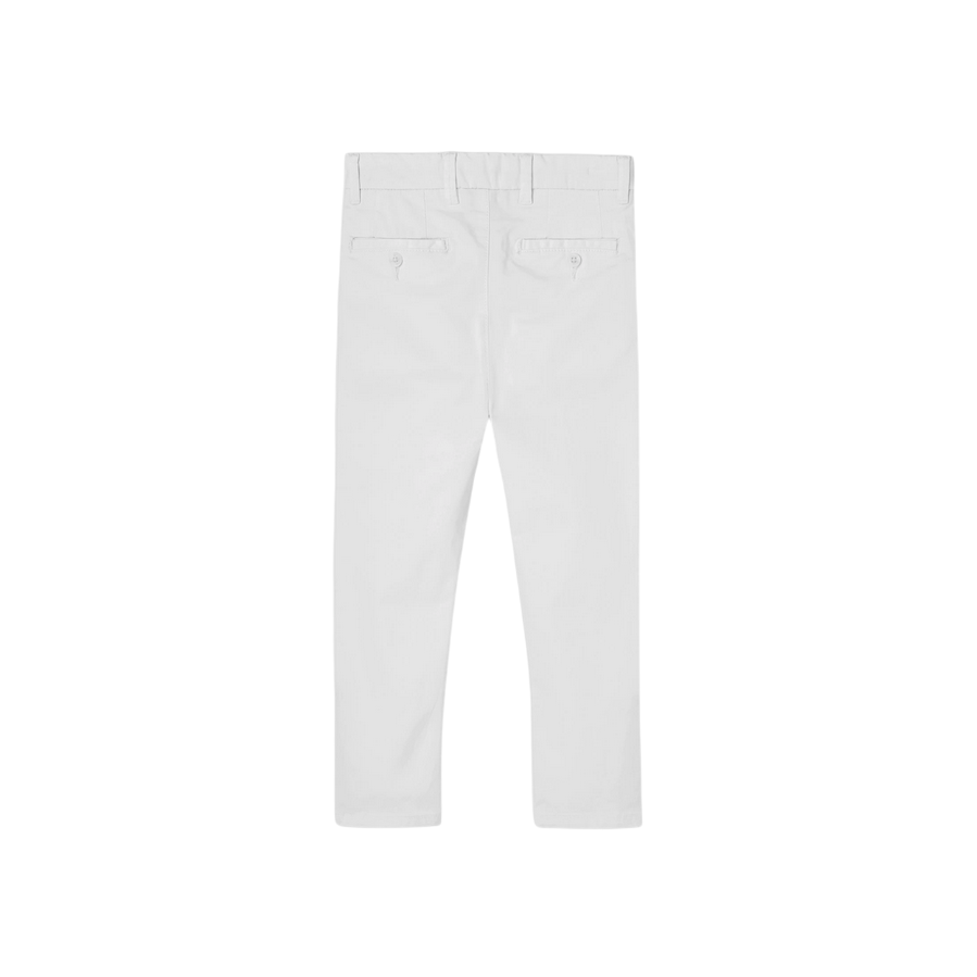 Boboli Children's stretch satin trousers 738042 1100 white