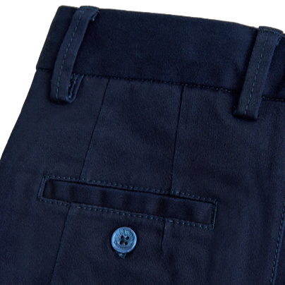 Boboli Stretch satin trousers for boys 737243 2440 dark blue