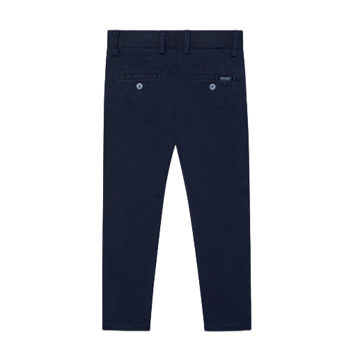 Boboli Stretch satin trousers for boys 737243 2440 dark blue