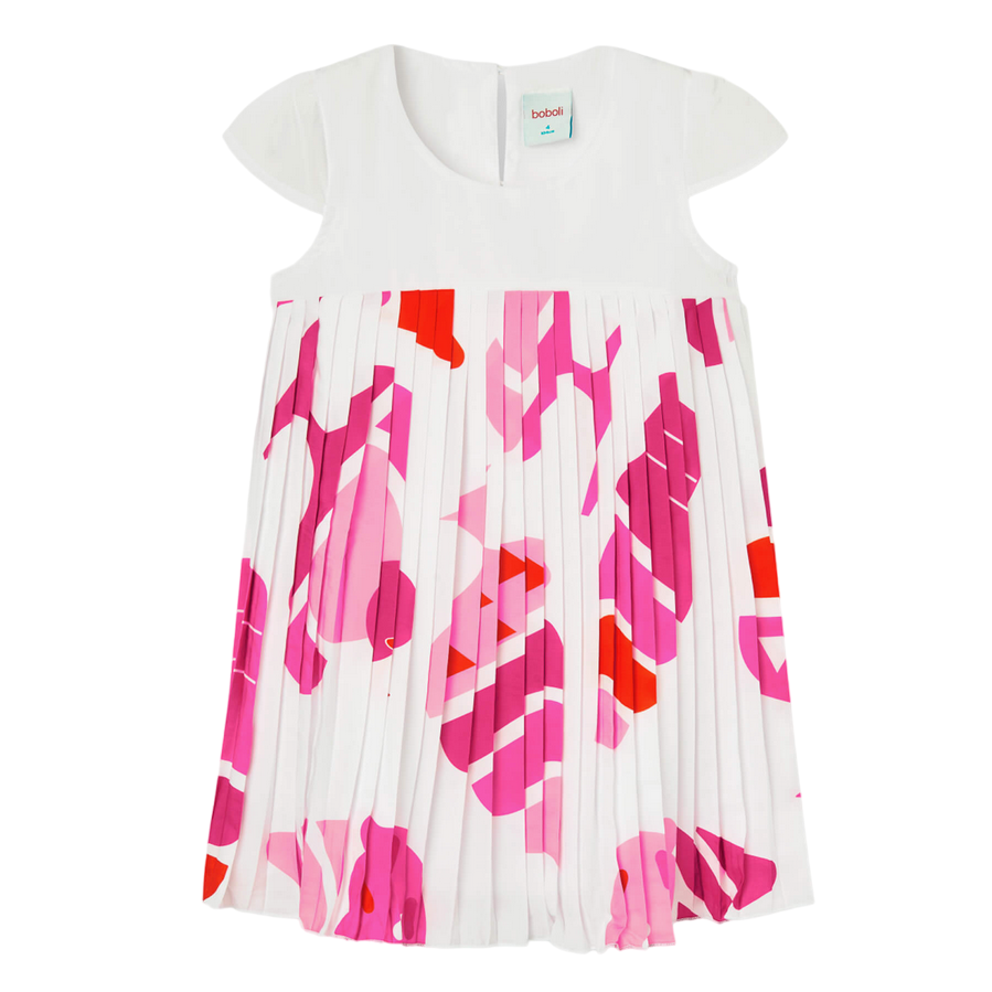 Boboli Satin dress for girls and boys 726375-9099 white