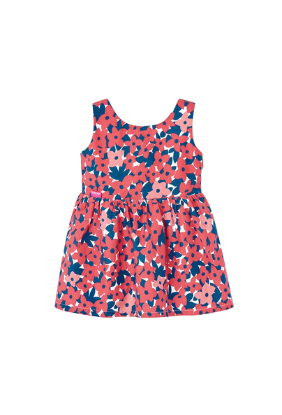 Boboli Vestito in raso da neonata stampa a fiori 238069-9407 rosa