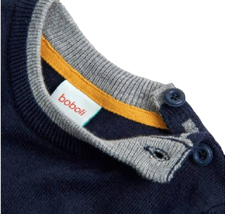 Boboli knitwear sweater for infants 717320 2440 navy blue