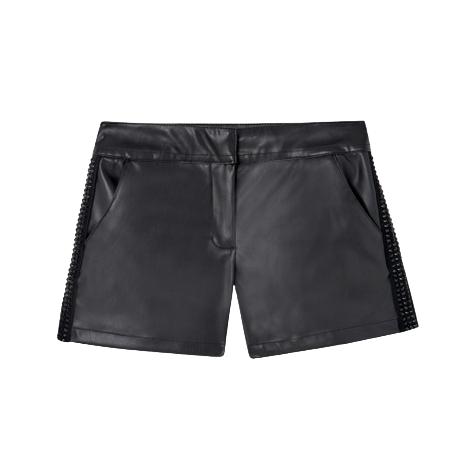 Boboli short ecopelle per ragazza 727512 890 nero