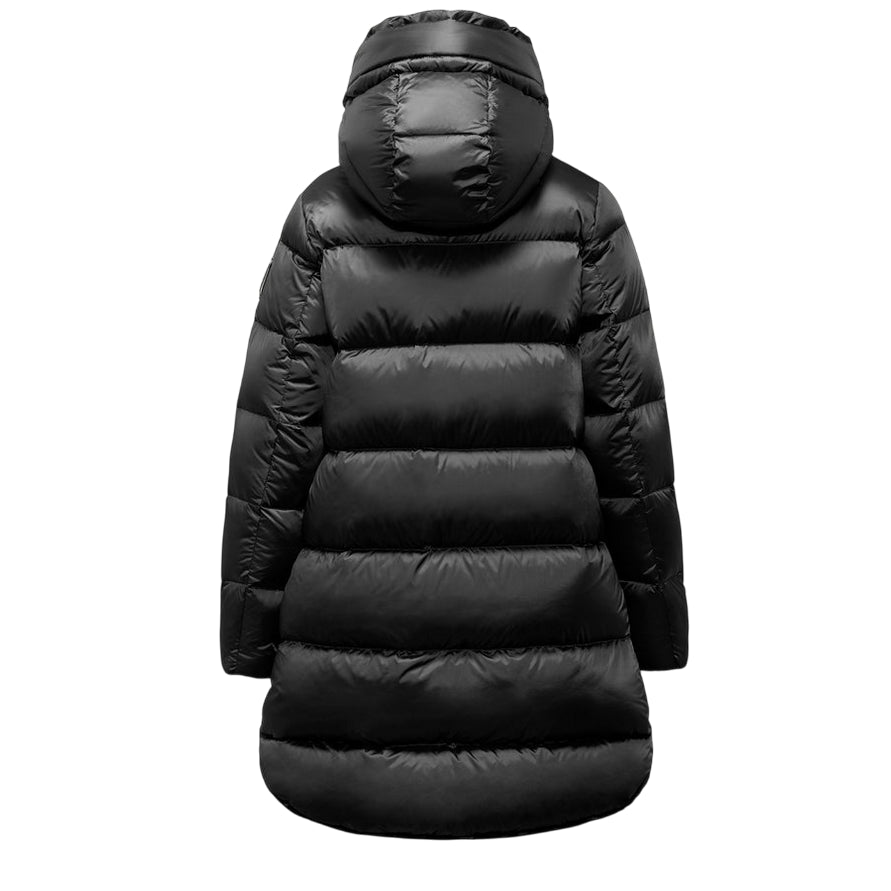 Bomboogie Geneva Jacket DGI010 Nero - Piumino lungo donna elegante antivento - posteriore