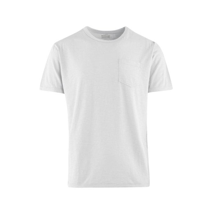 Bomboogie maglietta girocollo manica corta da uomo in cotone jersey fiammato TM7903TJSG5 bianco