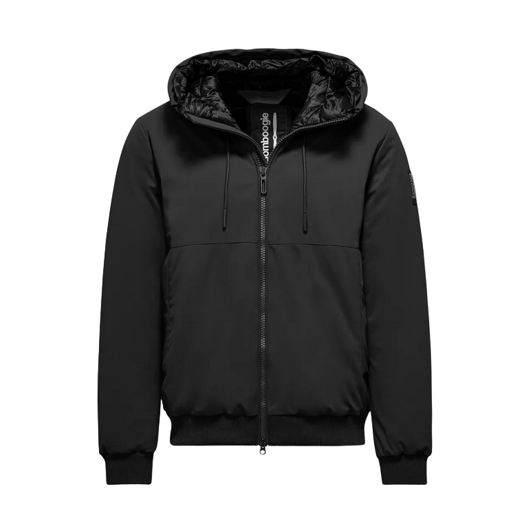 Bomboogie bomber imbottito con cappuccio da uomo JM8073TNSR3 90 nero