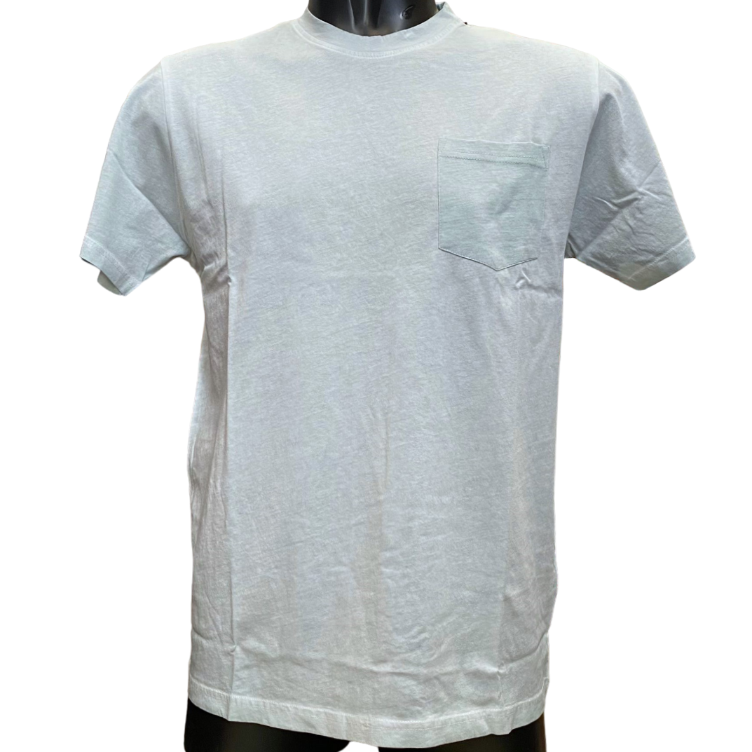 Bomboogie maglietta manica corta da uomo con taschino TM7906TJEP4 362 acquamarina