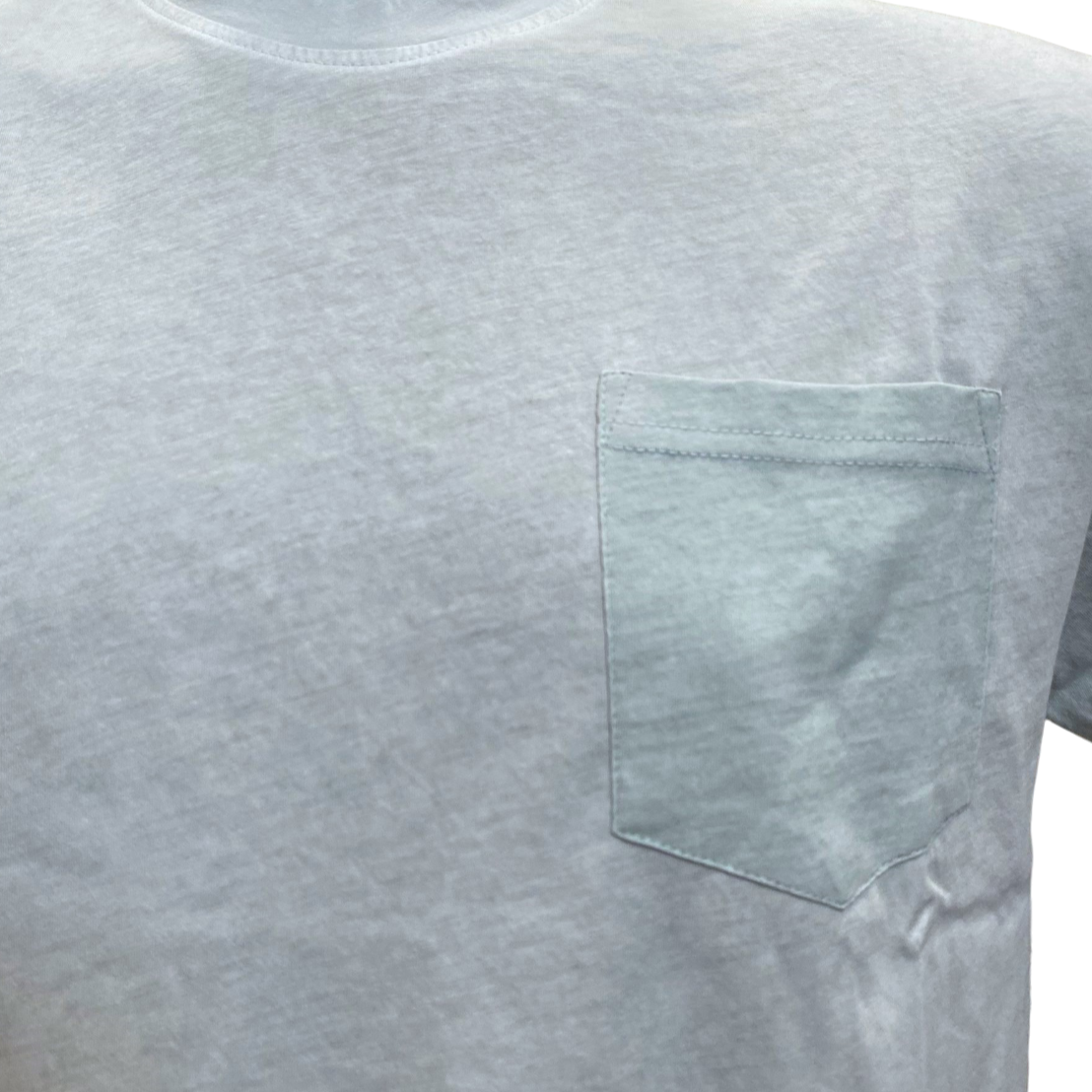 Bomboogie men's short sleeve t-shirt with pocket TM7906TJEP4 362 aquamarine