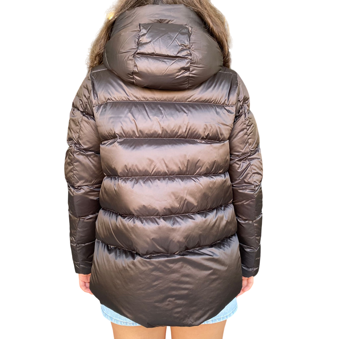 Bomboogie women's short down jacket with hood Rome GW6012TDLC3 black