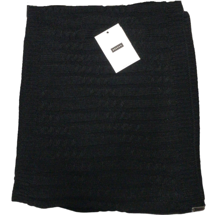 Brekka sciarpa ad anello da donna con lavorazione a treccia BRFK2280 nero. Taglia Unica