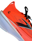 Brooks Hyperion Max 3 dettaglio tecnologia racing corallo nero competitivo
