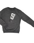 C1RCA felpa girocollo da uomo Tear Me Apart Crew MCN053 grigio