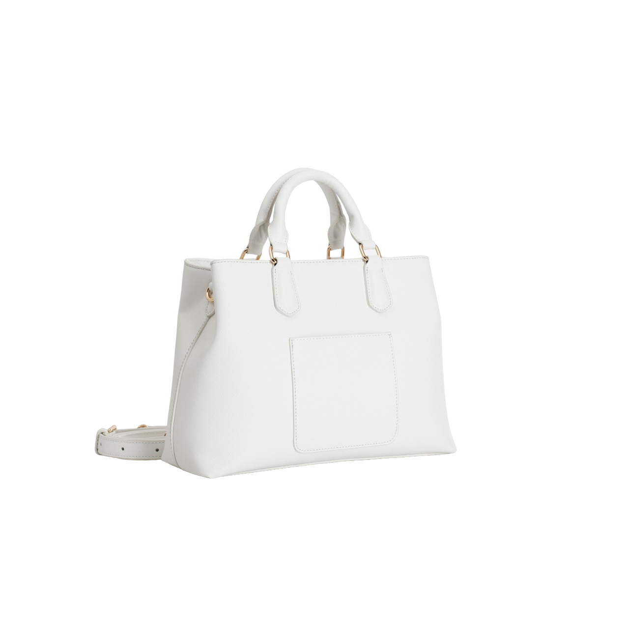 CafèNoir Borsa Bauletto in materiale effetto saffiano C3JV0075 W001 bianco