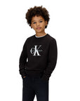 Calvin Klein Felpa Girocollo con Logo IU0IU00714BEH Nera - vista principale