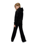 Calvin Klein Felpa con Cappuccio Unisex Junior Festiva Grafica Pile IG0IG03018BHE Nero - vista posteriore