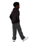 Calvin Klein Felpa con Cappuccio Unisex Junior INST. LOGO IU0IU00679BEH Nera - vista posteriore