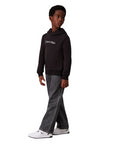Calvin Klein Felpa con Cappuccio Unisex Junior INST. LOGO IU0IU00679BEH Nera - vista principale