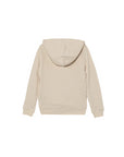 Calvin Klein Felpa con Cappuccio Unisex Junior INST. LOGO IU0IU00679PGB Panna - vista posteriore