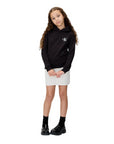 Calvin Klein Felpa con Cappuccio Unisex Junior IU0IU00712BEH Nera - vista frontale