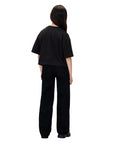 Calvin Klein Jeans High Rise Wide Leg IG0IG029981BY Blu per Bambina - Jeans a Vita Alta con Gamba Larga - vista posteriore