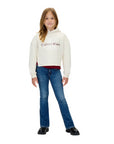 Calvin Klein Jeans Mid Rise Flared per Ragazza - Stile Flared a Vita Media - vista frontale