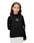 Calvin Klein Maglia a Collo Alto Slim junior IG0IG03044BEH Nero - vista principale