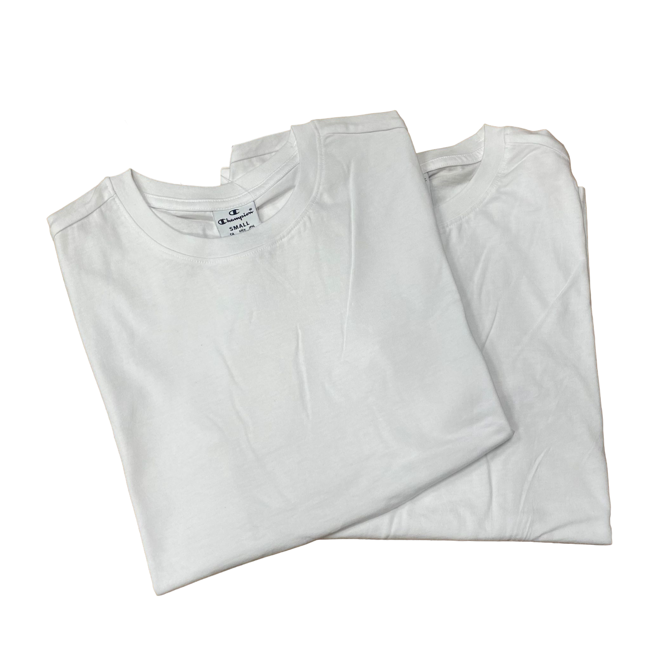 Champion 2 short sleeve crew neck t-shirts for women in white cotton 116821 WW006