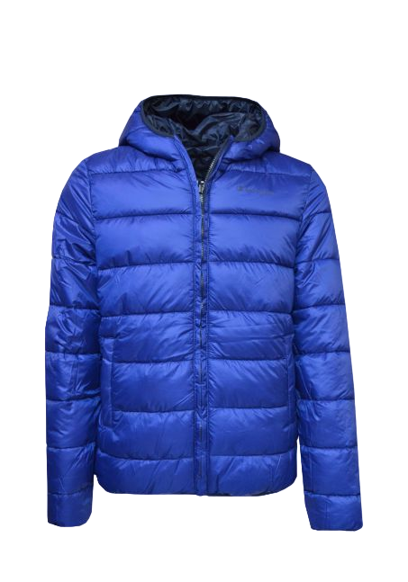 Champion Giubbotto con cappuccio reversibile 306570 BS501 blu-azzurro