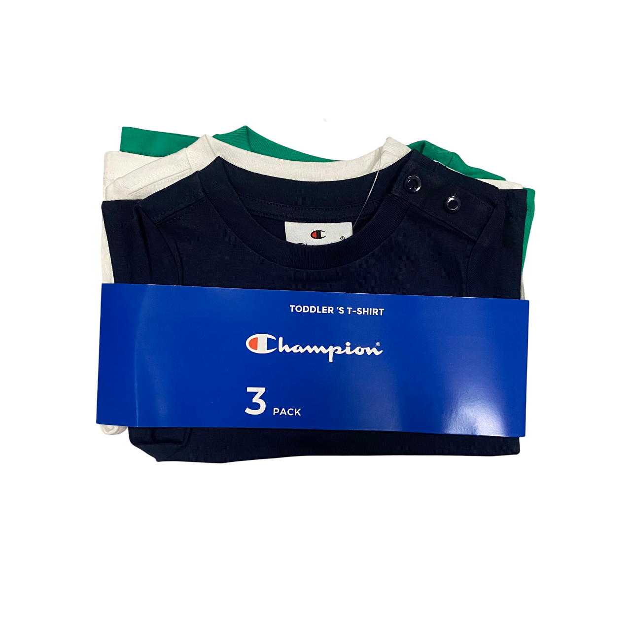 Champion 3 magliette manica corta da bambino 306900 BS501 blu-bianco-verde