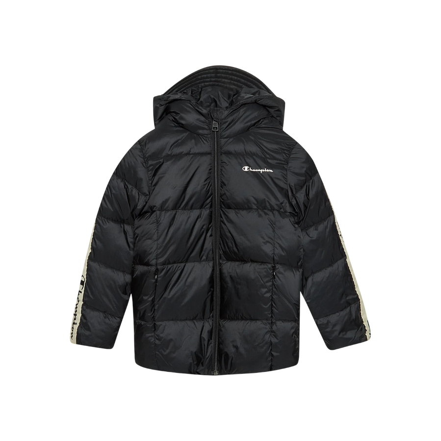 Champion Piumino con cappuccio junior unisex 404518 KK001 NBK nero