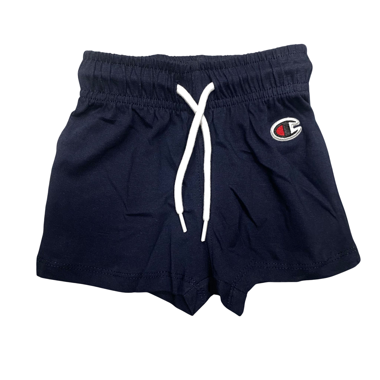 Champion completo sportivo da bambino con maglietta girocollo con stampa e pantaloncino 307013 WW001 bianco-blu