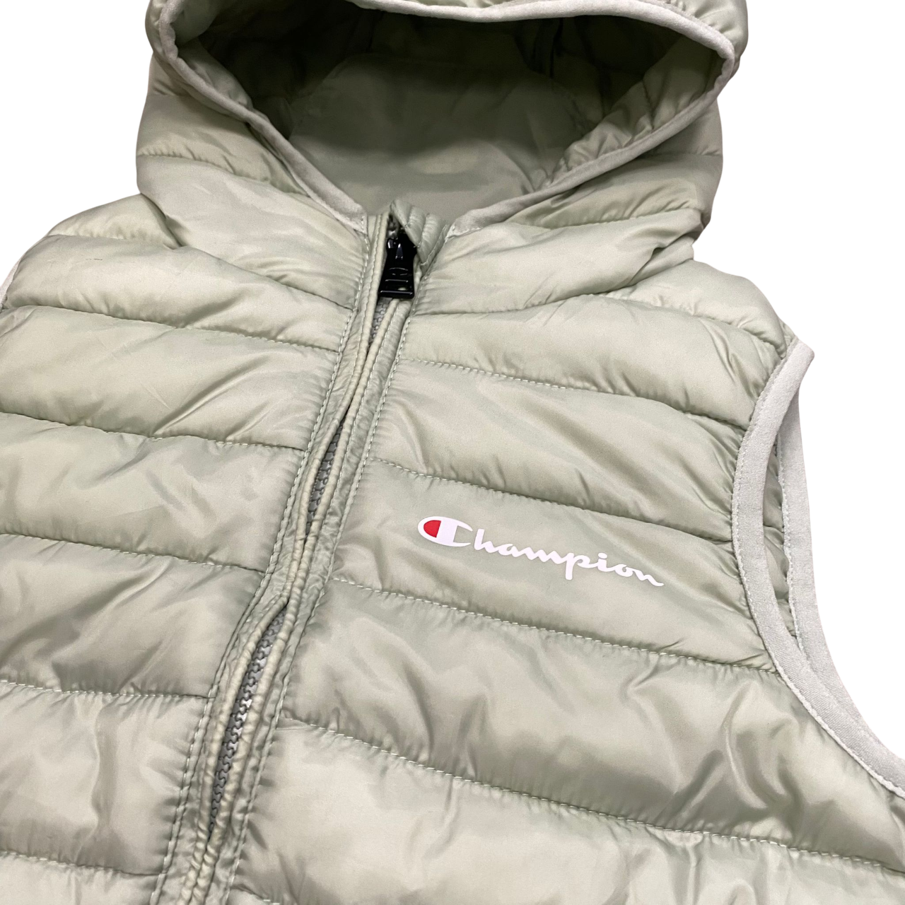 Champion giubbino smanicato junior con cappuccio 307134_GS129 salvia