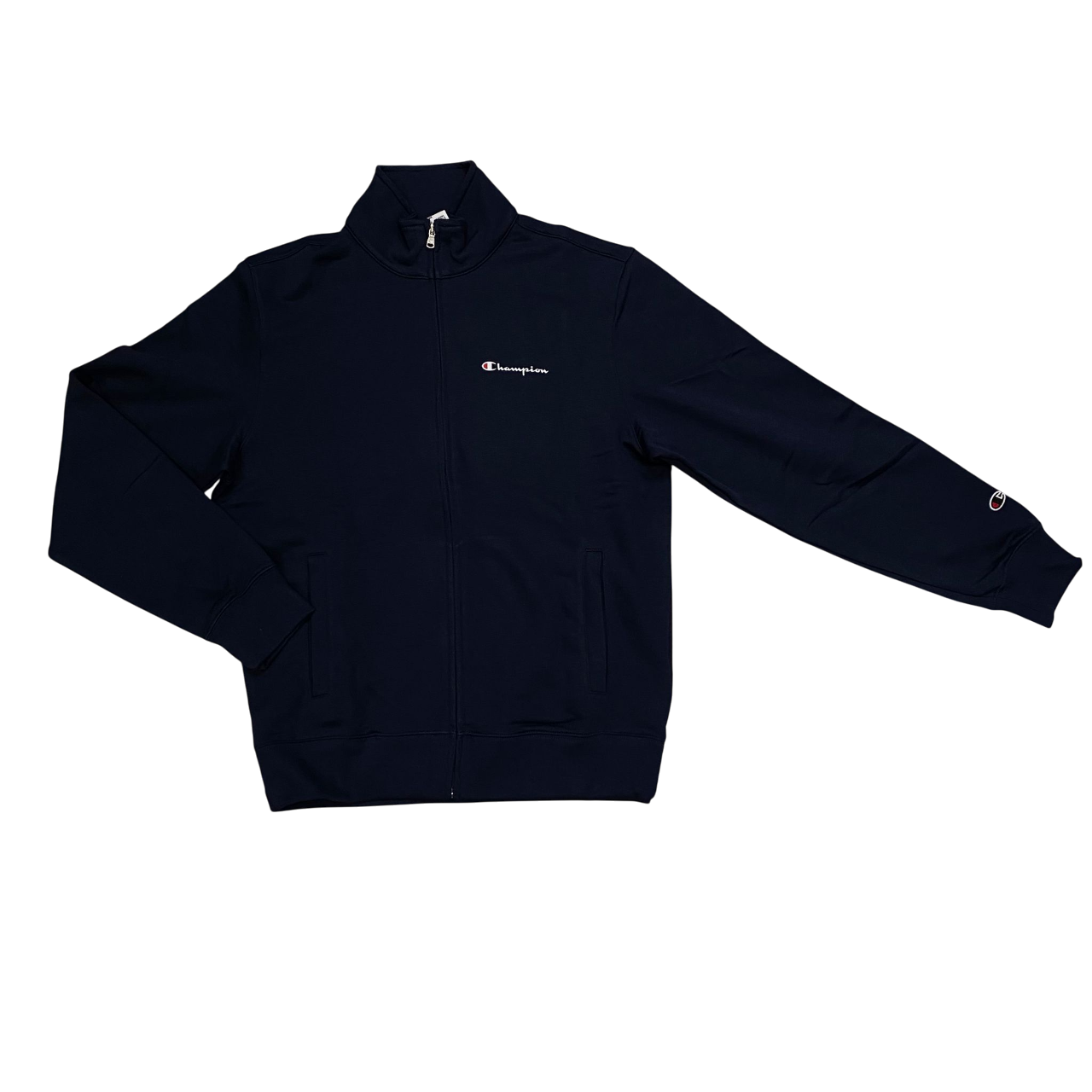 Champion tuta sportiva da uomo in cotone garzato con cerniera intera 221163 BS501 blu
