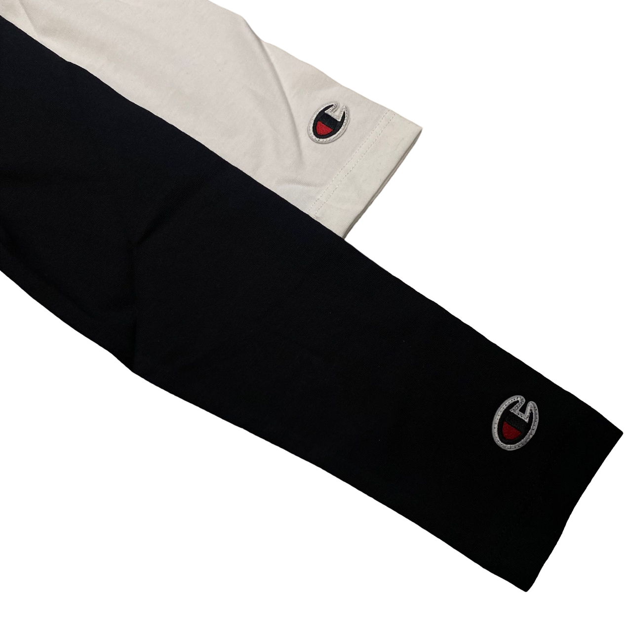 Champion coppia di magliette manica lunga 404776 WW003 bianco-nero