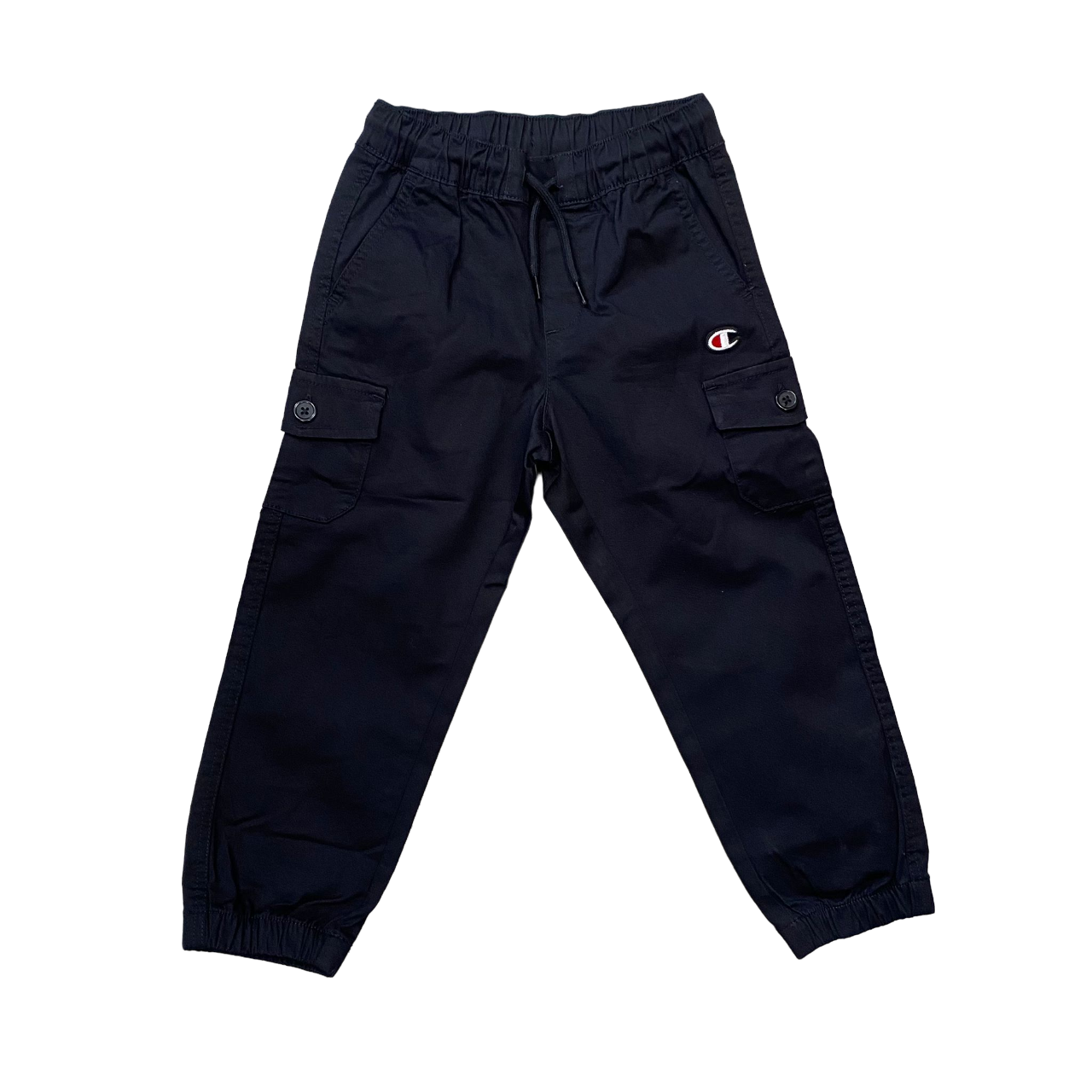 Champion pantalone sportivo Cargo con elastico e tasconi da ragazzo 306767 KK001 nero