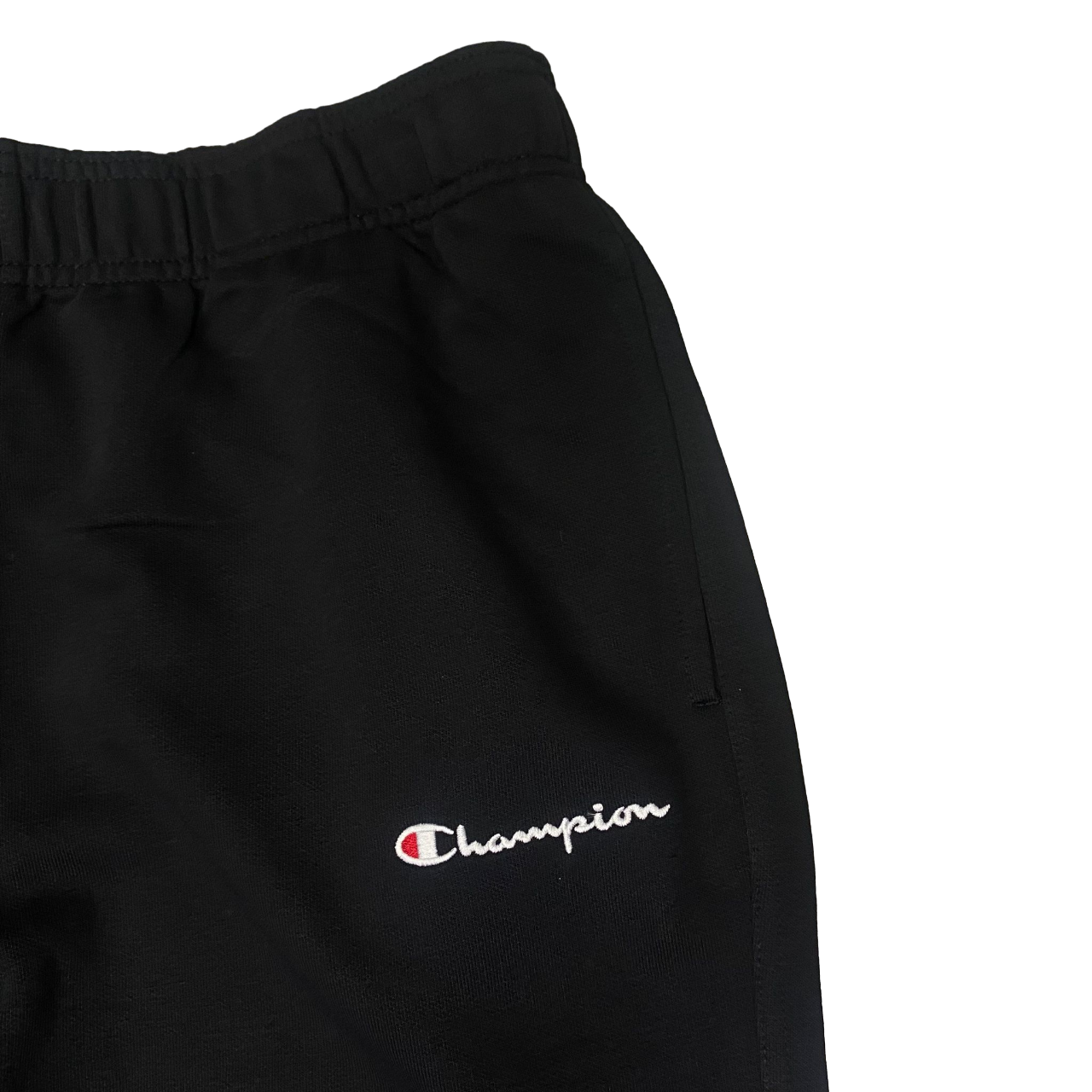 Champion pantalone sportivo da uomo con orlo diritto in cotone leggero 220302 KK001 nero