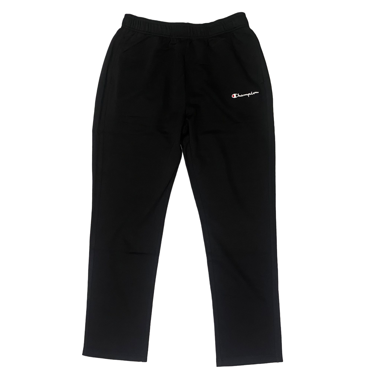 Champion pantalone sportivo da uomo con orlo diritto in cotone leggero 220302 KK001 nero