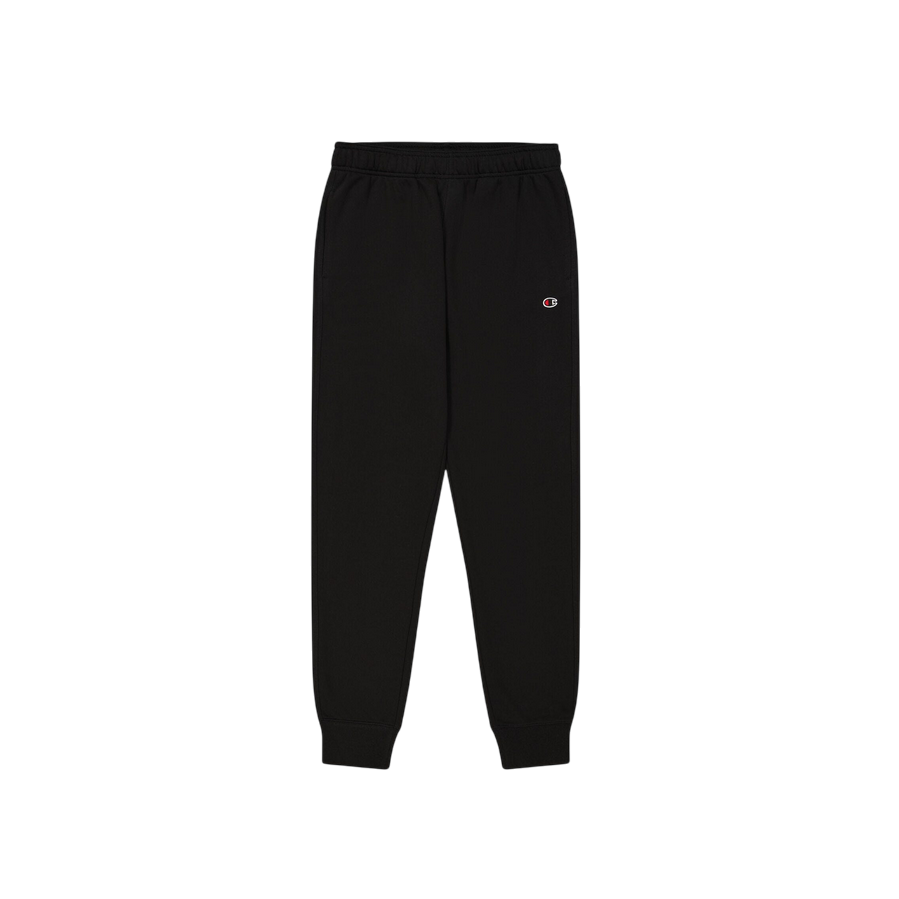 Champion pantalone sportivo da uomo con polsino a coste alla caviglia Jogger slim fit 220733-KK001 nero