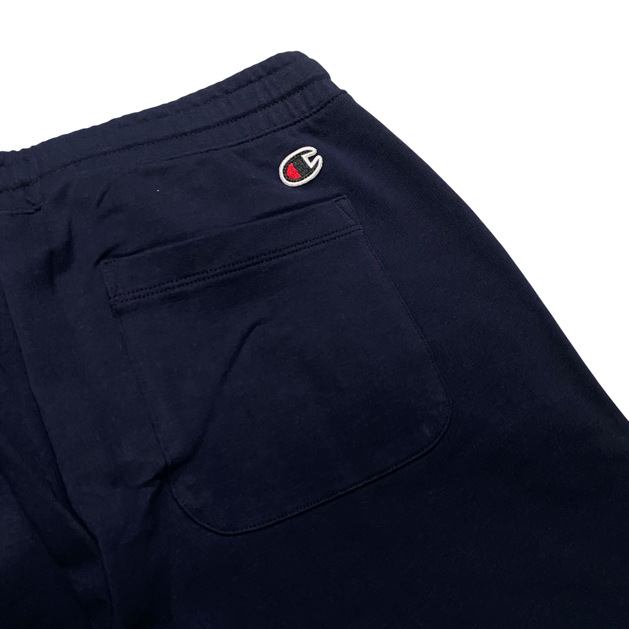 Champion pantalone sportivo da uomo in cotone garzato con orlo dritto 117454 BS501 blu