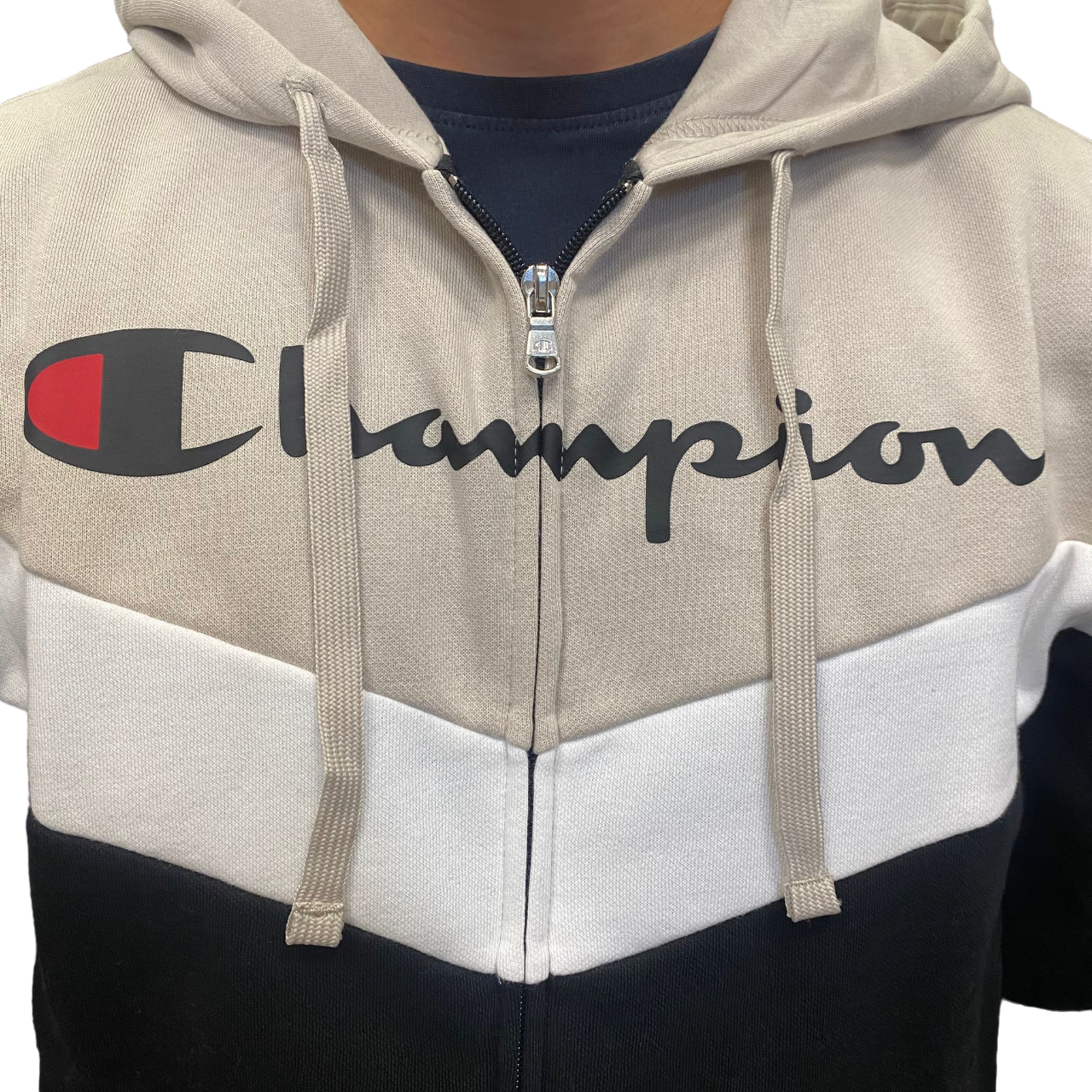 Champion tuta sportiva con cappuccio da uomo 220291 ES057 grigio-nero