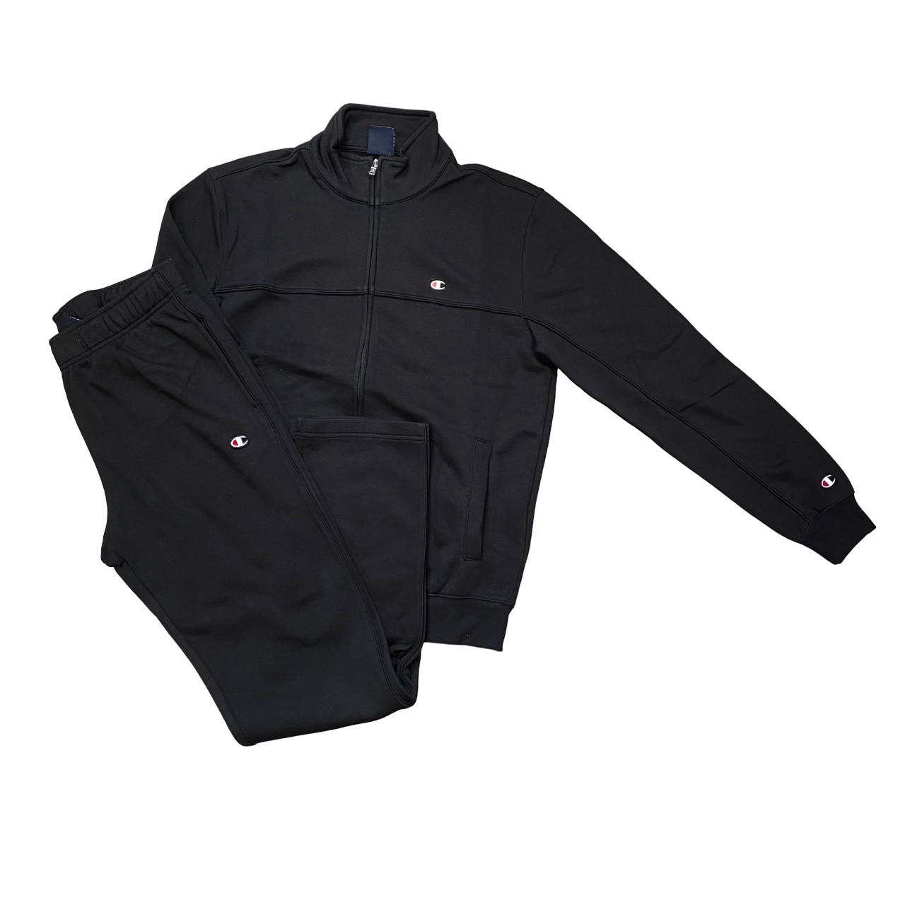 Champion tuta sportiva da uomo in cotone garzato 219942 KK001 nero