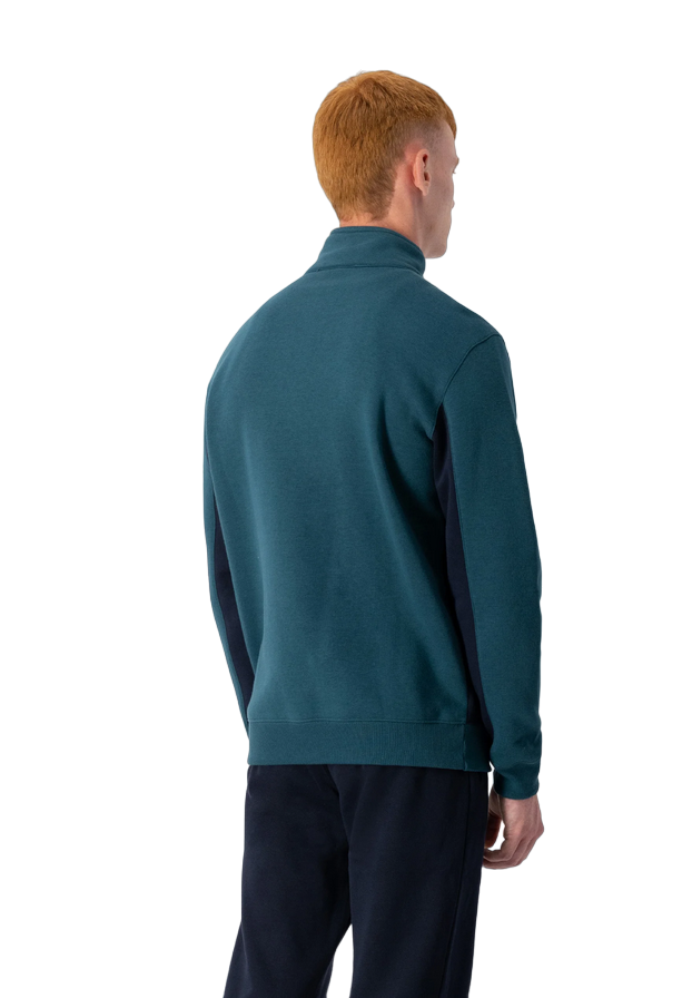 Champion tuta sportiva in cotone felpato da uomo 219393 DEL/NNY verde-blu
