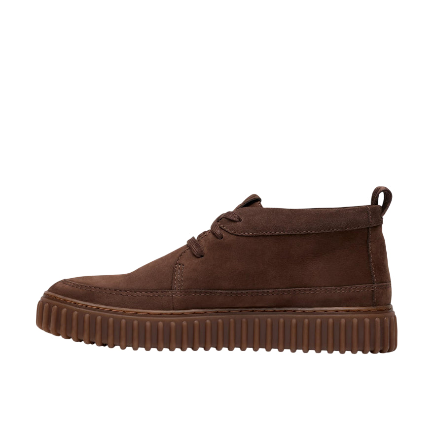 Clarks Torhill Lace Hi 26184694 7 Marrone Scuro - laterale