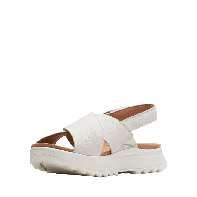 Clarks sandalo da donna Dash Lite Wish 171949 4 bianco sporco
