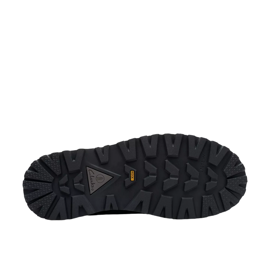 Clarks stivaletto Polacchino da uomo in pelle Solsbury DB 179716 nero