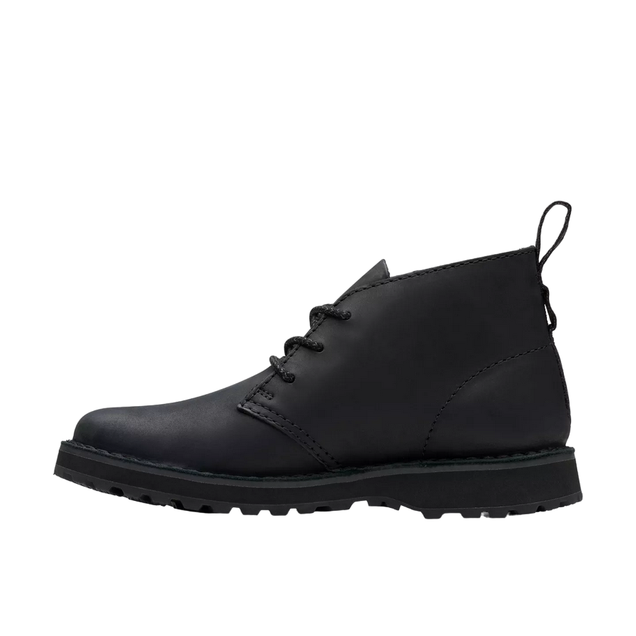 Clarks stivaletto Polacchino da uomo in pelle Solsbury DB 179716 nero