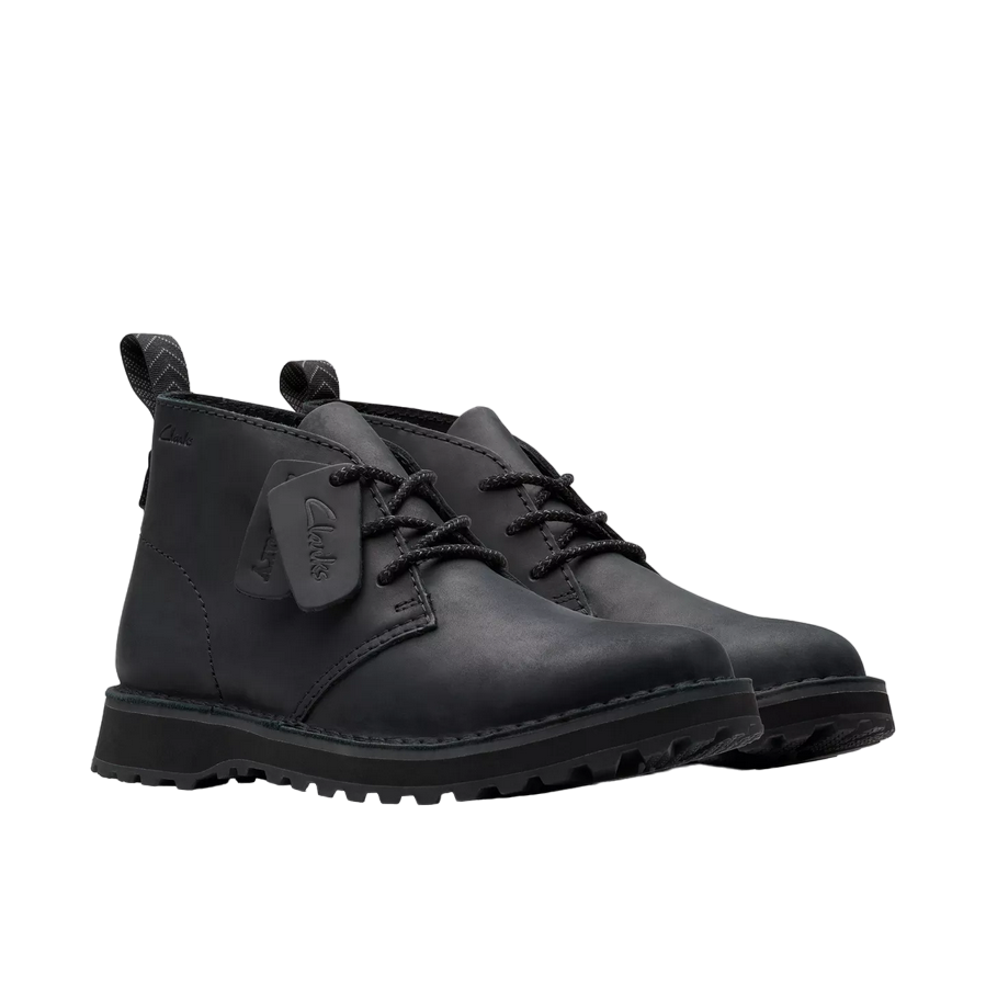 Clarks stivaletto Polacchino da uomo in pelle Solsbury DB 179716 nero