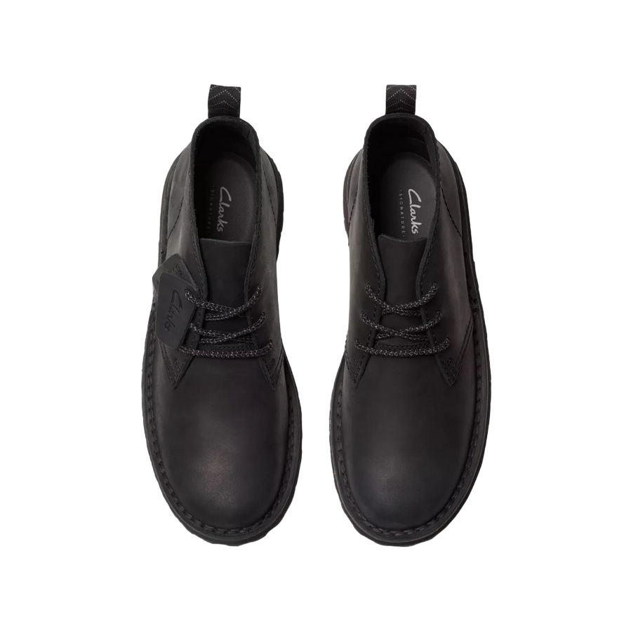 Clarks stivaletto Polacchino da uomo in pelle Solsbury DB 179716 nero