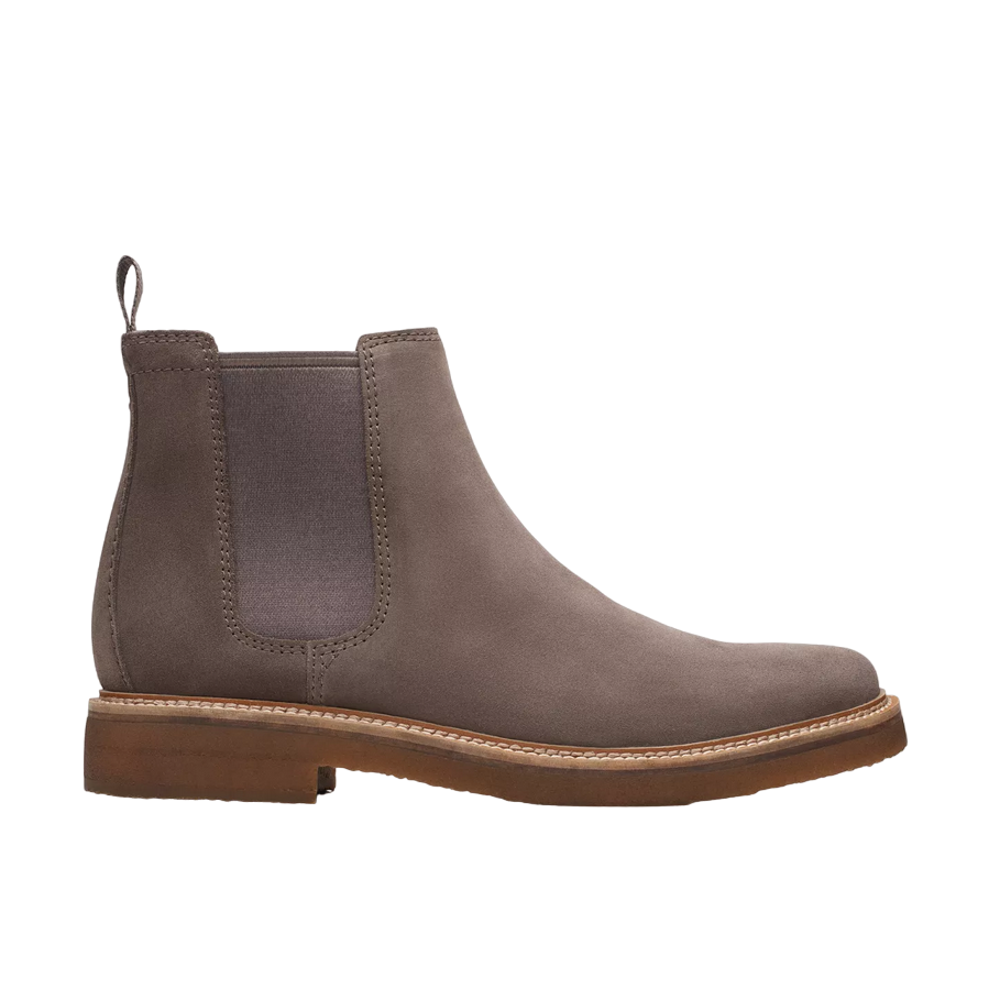 Clarks stivaletto da uomo con elastico Clarkdale Easy 26173534 grigio